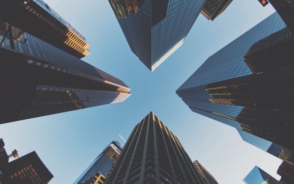 Небоскребы вид снизу