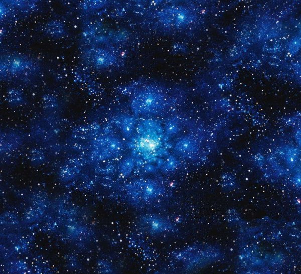 Космос тёмно голубой