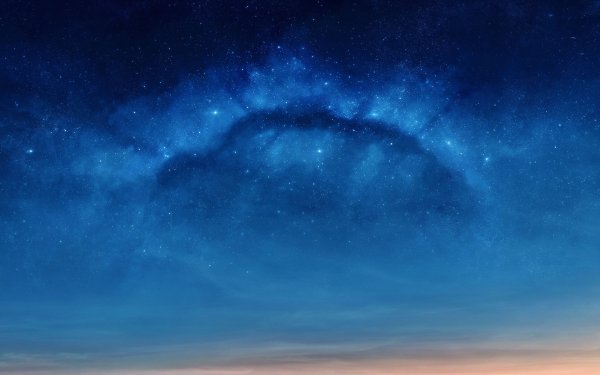 Ночное небо со звездами