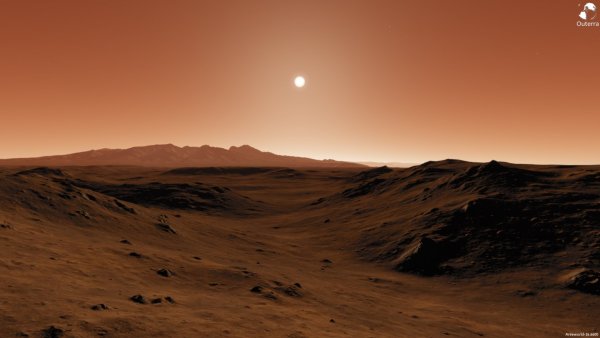 Закат на Марсе