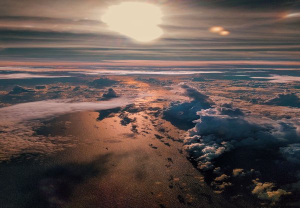 Поверхность Марса ночью