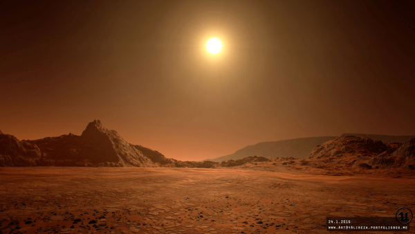 Марсианский пейзаж Лос-Анджелес