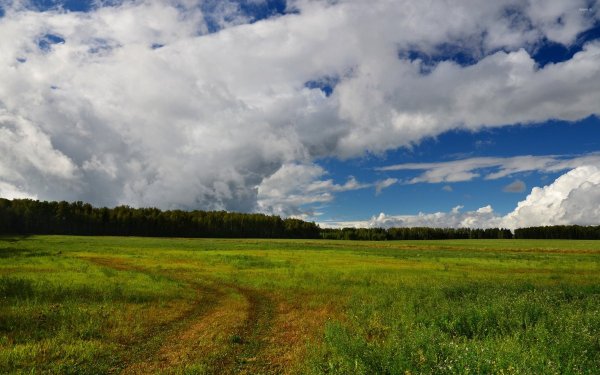 Пейзаж с облаками