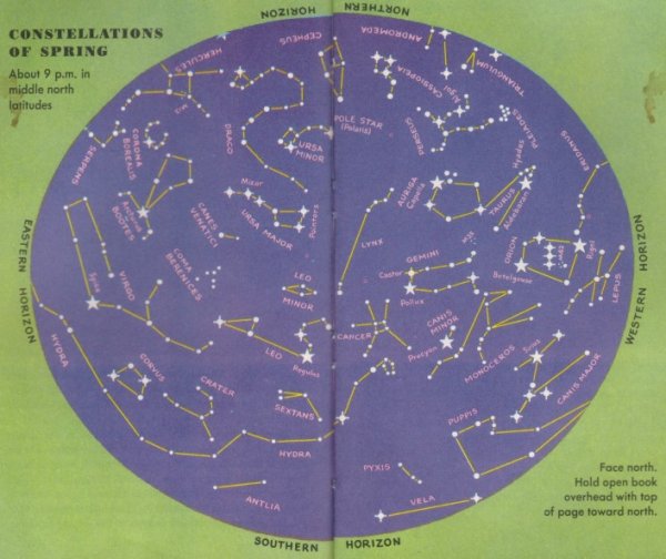 Созвездия весеннего неба Волопас