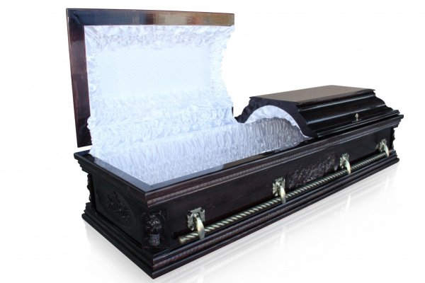 Гроб двухкрышечный Вегас полированный