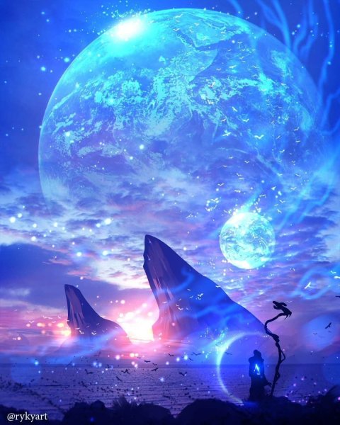 Фэнтези пейзажи космос