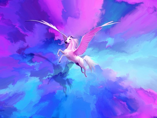 Единорог в небе