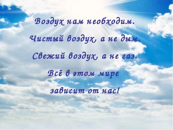 Голубое небо над головой