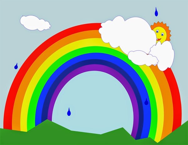 Идеи для срисовки радуга для детей легкие (90 фото)