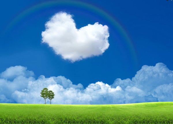 Облако в виде сердца