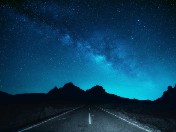 Звездное небо дорога