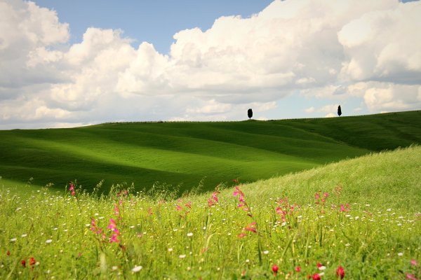 Небо и холмы