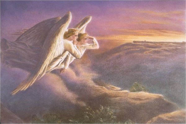 Ангел хранитель в небе