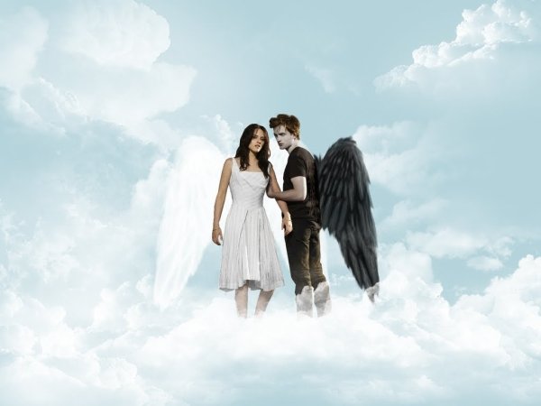 Два ангела в небе