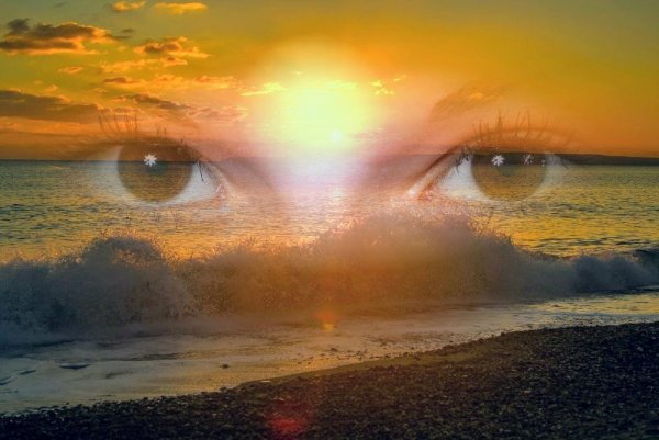 Сияющие счастливые глаза