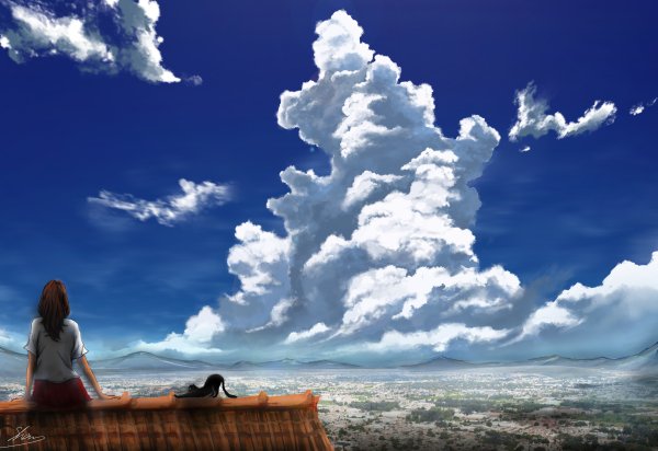 Девочка и небо