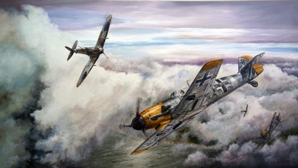 Messerschmitt bf 109 воздушный бой