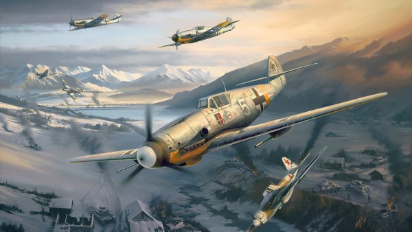 Messerschmitt bf 109 воздушный бой