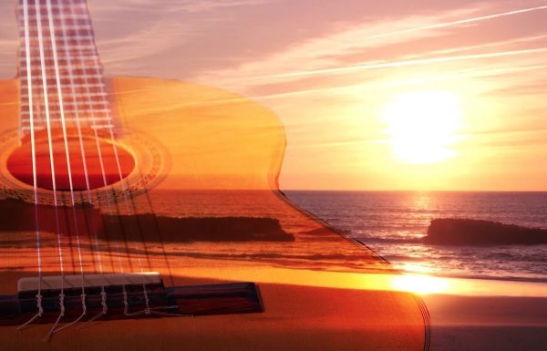 Гитарист у моря