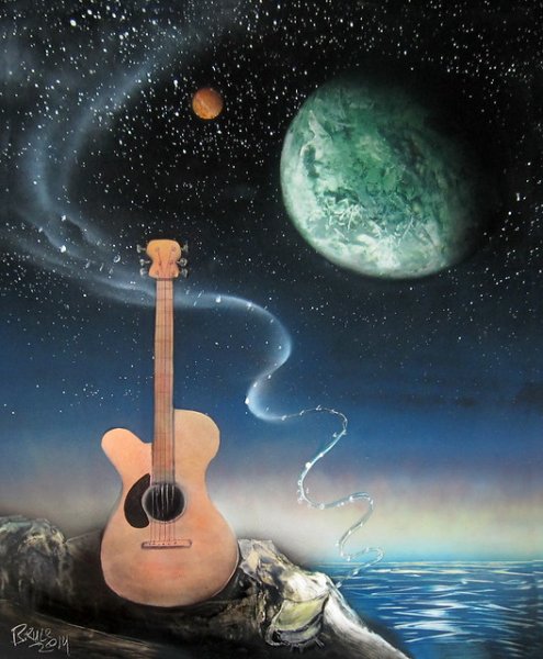 Электрогитара космос