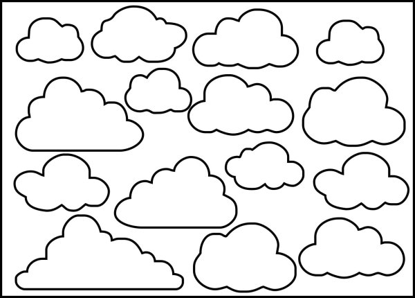 раскраски облака для школьников раскраски для начальной школы облака природные