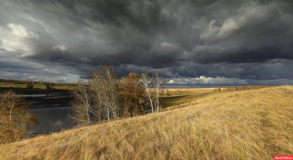 Серое осеннее небо