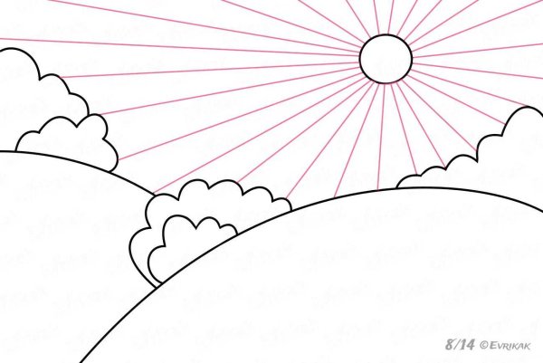 Раскраска небо