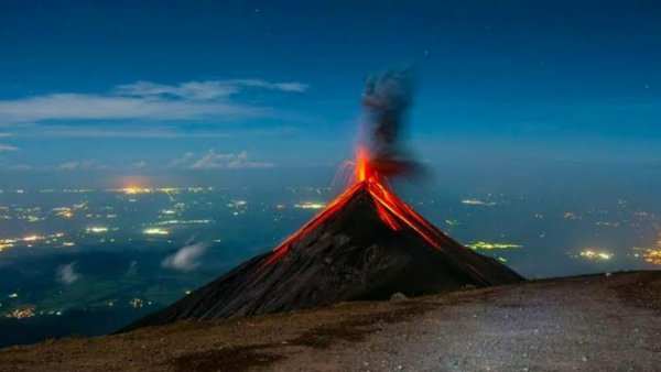 Вулкан Килиманджаро извержение