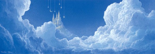 Сказочный замок в облаках