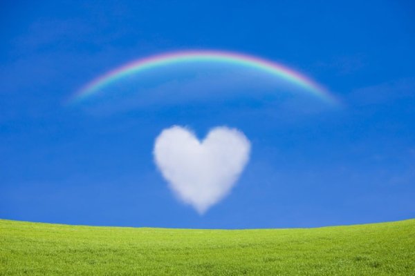 Облако в виде сердечка