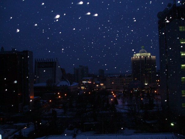 Ночное небо в городе