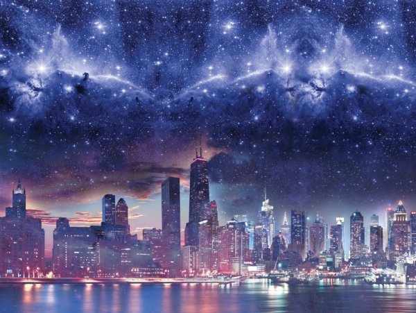 Ночное небо в городе