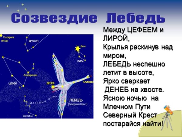 Созвездие лебедь рассказ для 2 класса
