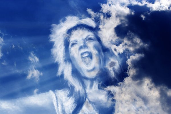 Облако с лицом