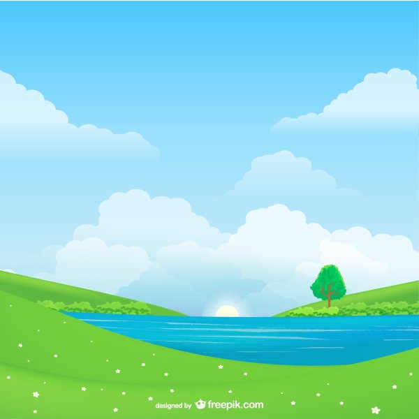 Мультяшный пейзаж