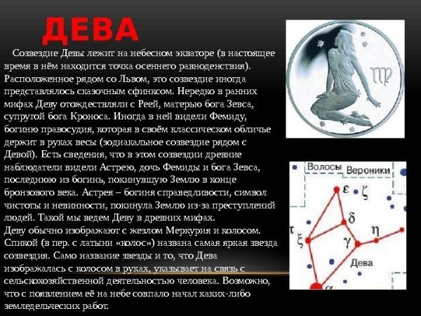 Созвездие Дева Персефона