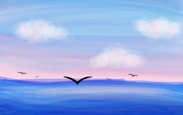 Нарисовать море