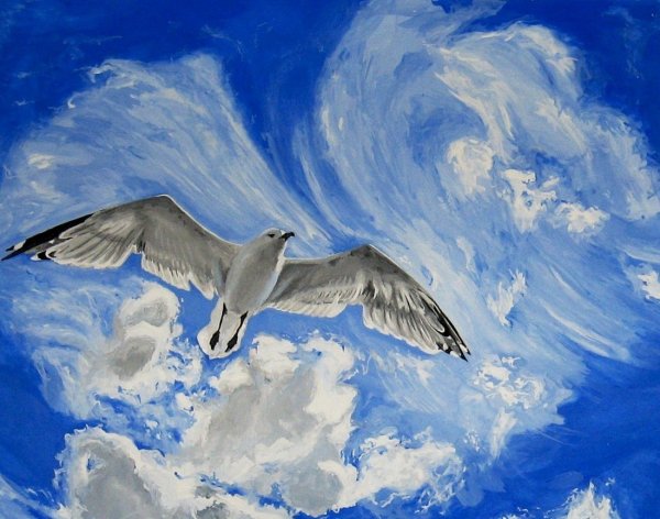 Летающие весенние птицы для детей