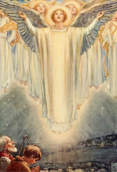 Иисуса Христа в сонме ангелов