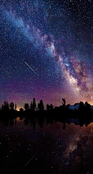 Ночное небо вертикальное