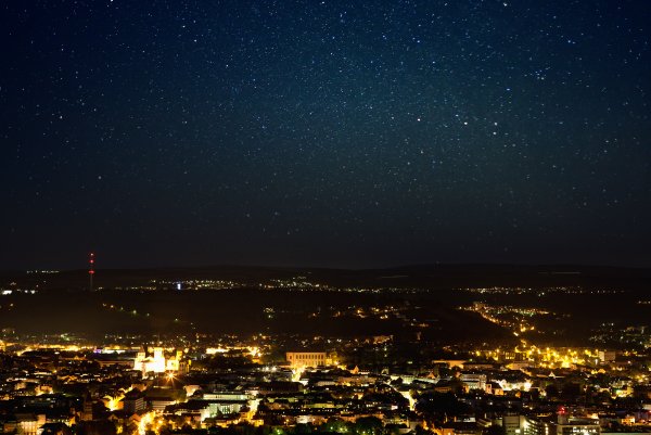 Ночь небо город