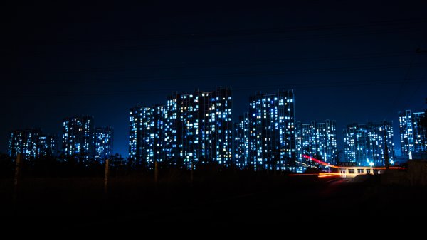 Звездное небо в городе