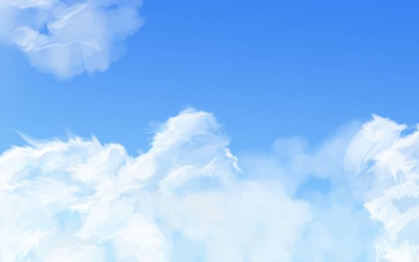 Светло голубое небо