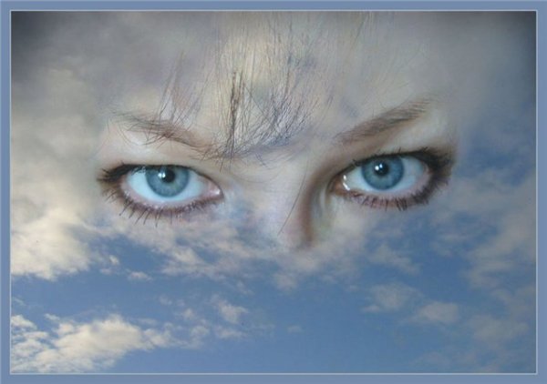 Мужские глаза в небе