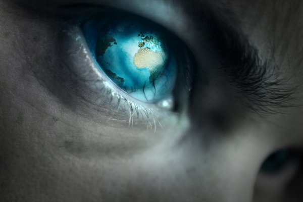 Лик Иисуса Христа в небе