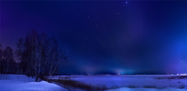 Зимнее звездное небо
