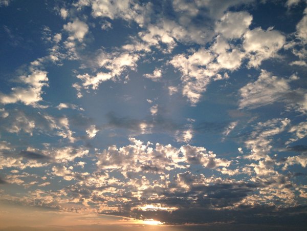 Облачное небо фото