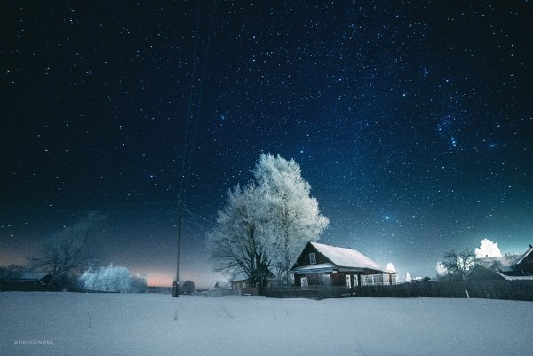 Зимнее ночное небо