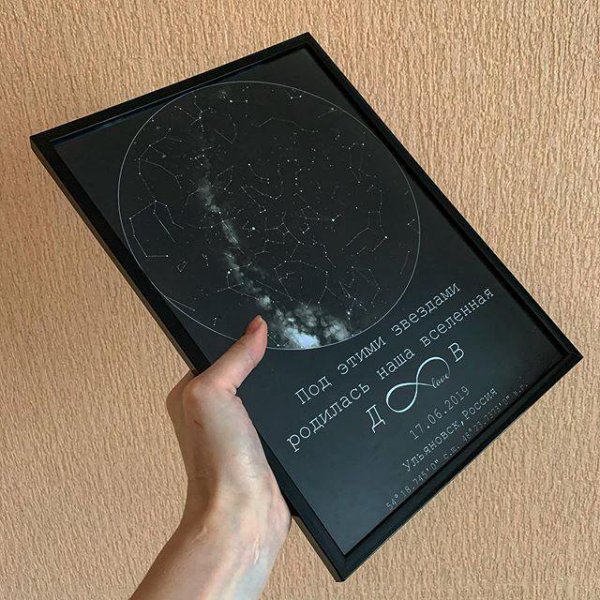 Звездная карта подарок
