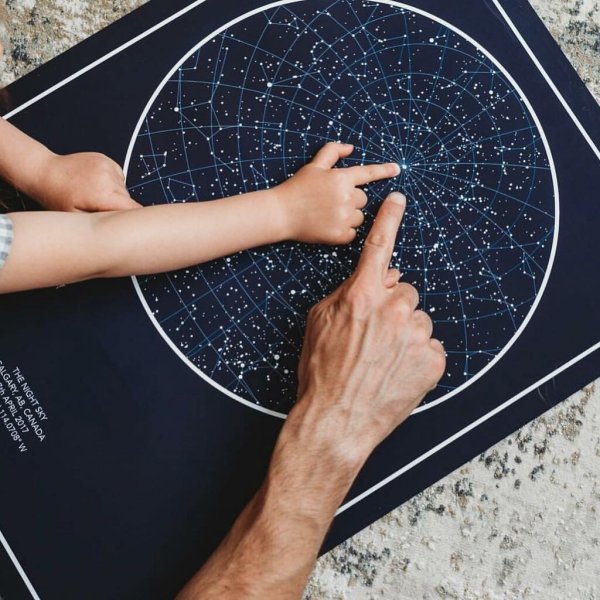 Подарок звездное небо в рамке